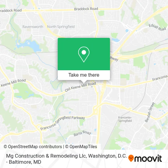 Mg Construction & Remodeling Llc map