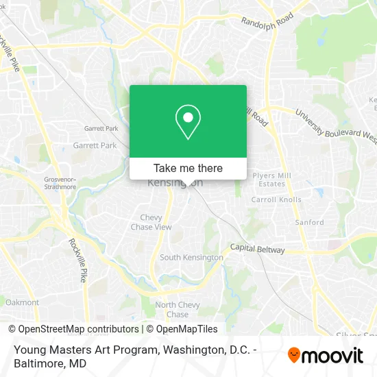 Young Masters Art Program map