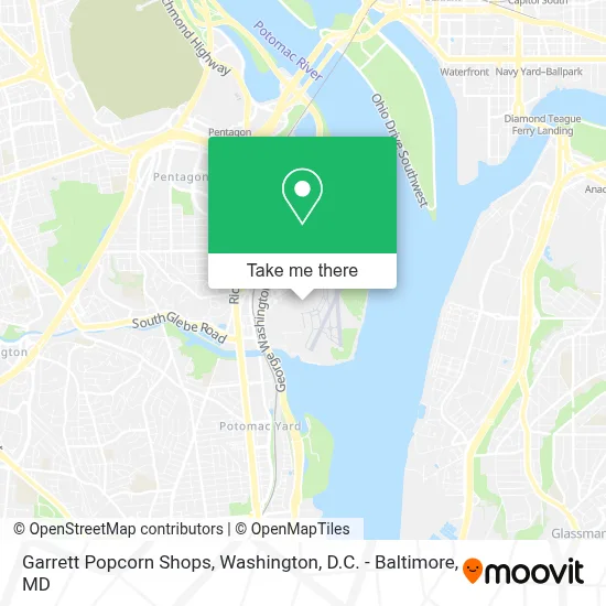 Garrett Popcorn Shops map