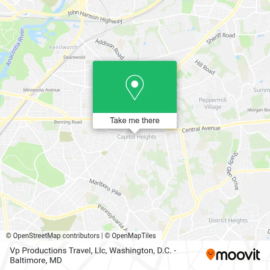 Vp Productions Travel, Llc map