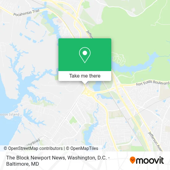 The Block Newport News map