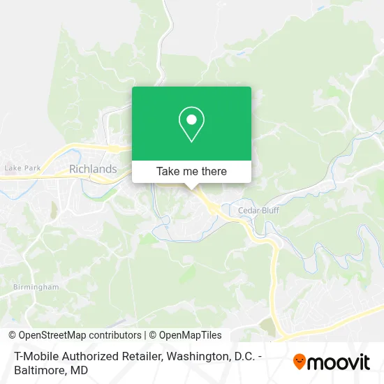 T-Mobile Authorized Retailer map