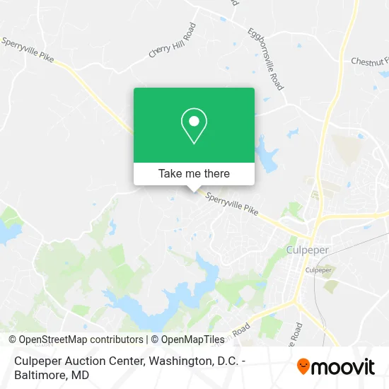 Culpeper Auction Center map