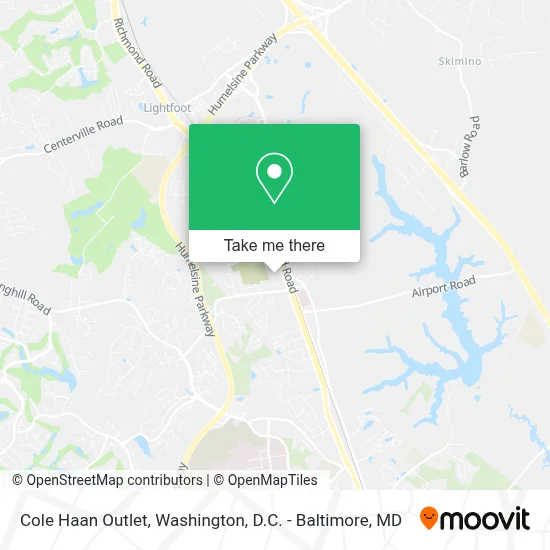 Cole Haan Outlet map