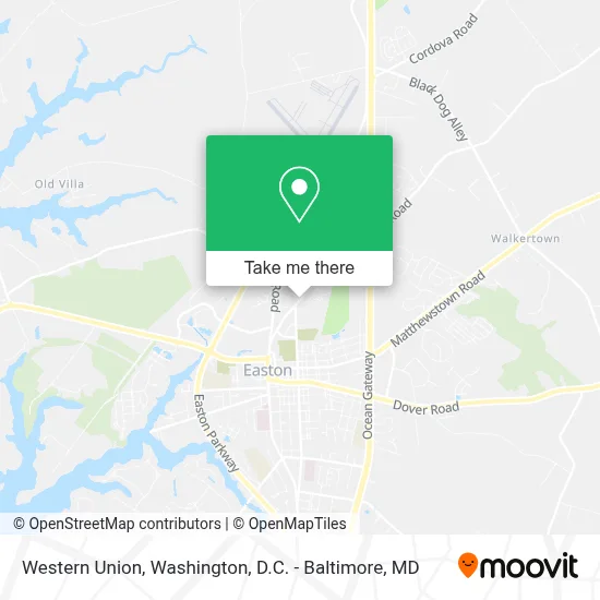 Western Union map