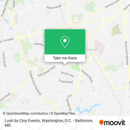 Lush by Ciny Events map