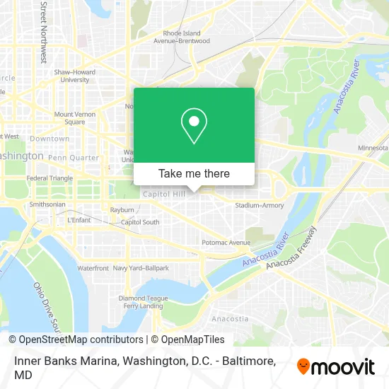 Inner Banks Marina map