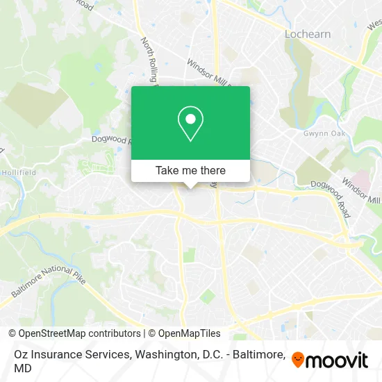 Oz Insurance Services map