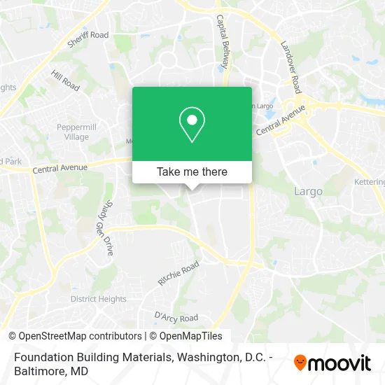 Foundation Building Materials map