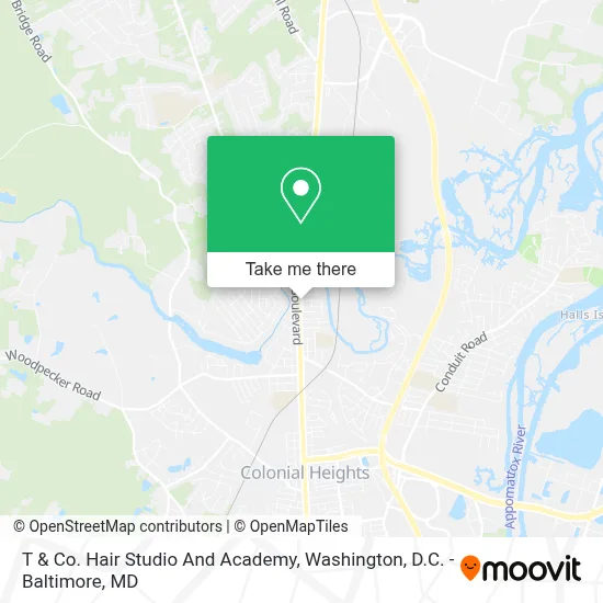 T & Co. Hair Studio And Academy map