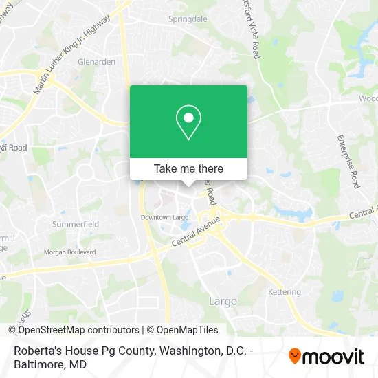 Roberta's House Pg County map