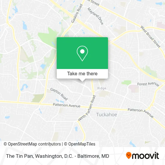 The Tin Pan map