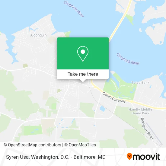 Syren Usa map