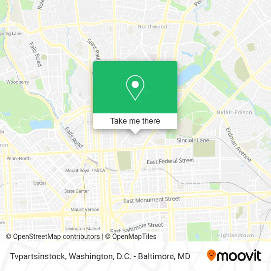 Tvpartsinstock map