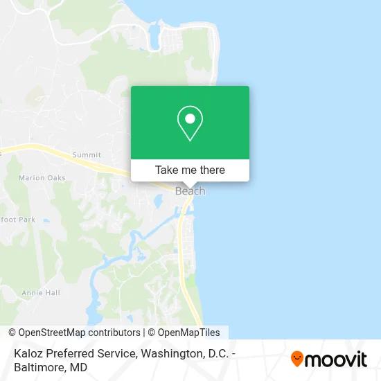 Kaloz Preferred Service map
