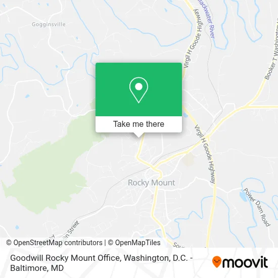 Goodwill Rocky Mount Office map