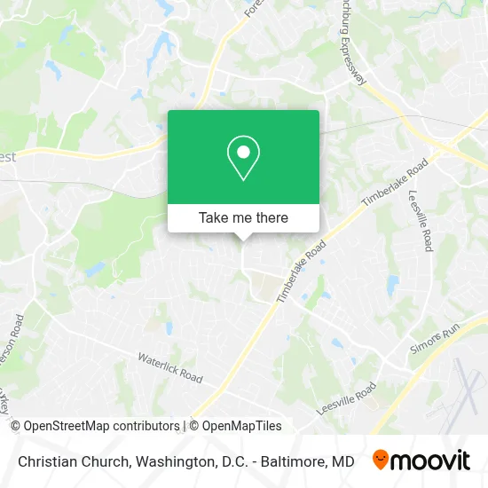 Christian Church map