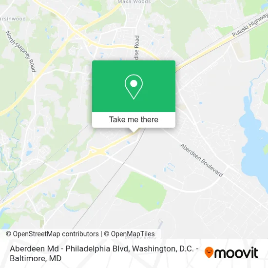 Aberdeen Md - Philadelphia Blvd map