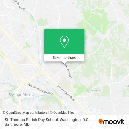 St. Thomas Parish Day School map