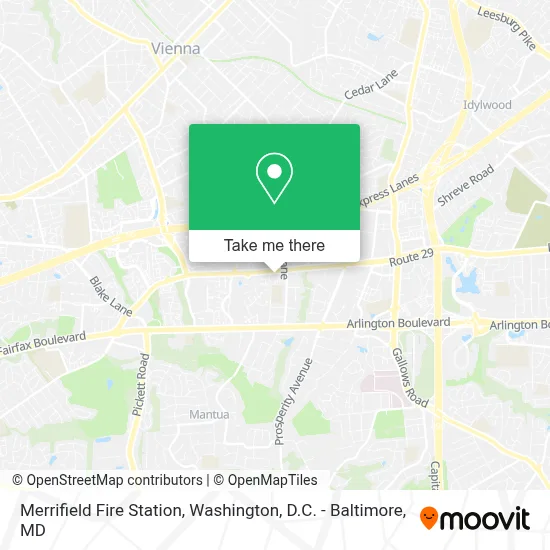Merrifield Fire Station map
