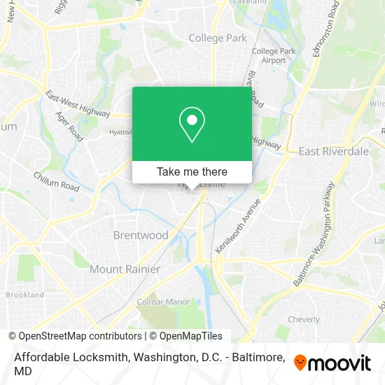 Affordable Locksmith map