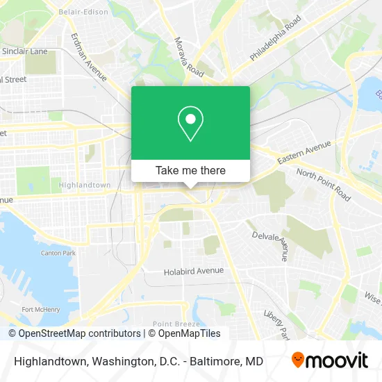 Highlandtown map