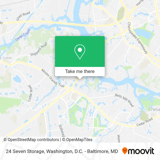 24 Seven Storage map