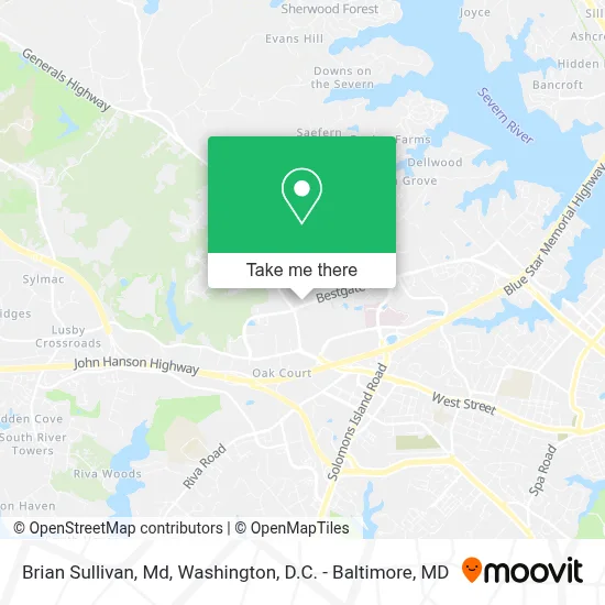 Brian Sullivan, Md map