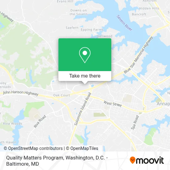 Quality Matters Program map