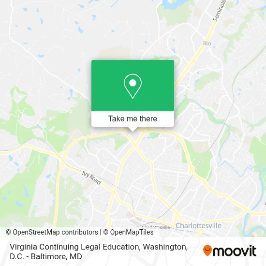 Virginia Continuing Legal Education map