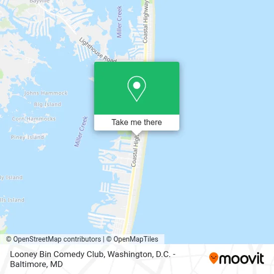 Looney Bin Comedy Club map