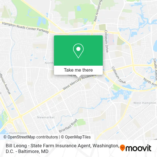 Bill Leong - State Farm Insurance Agent map