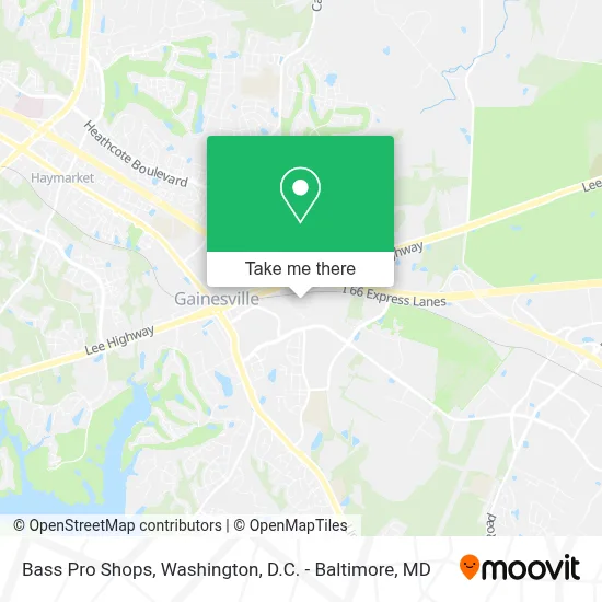 Bass Pro Shops map
