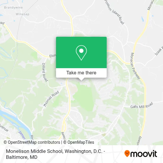 Monelison Middle School map