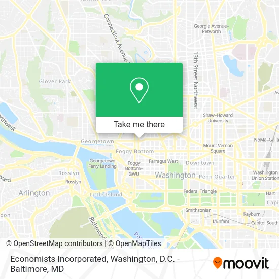 Economists Incorporated map