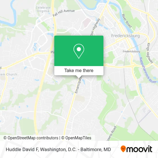 Huddle David F map