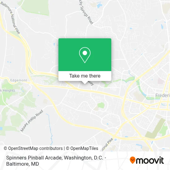 Spinners Pinball Arcade map