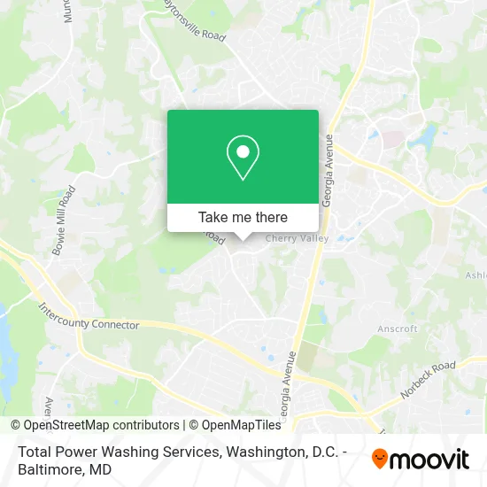 Total Power Washing Services map