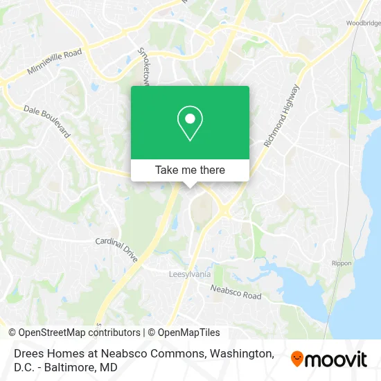 Drees Homes at Neabsco Commons map