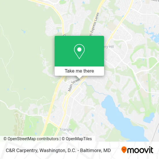 C&R Carpentry map