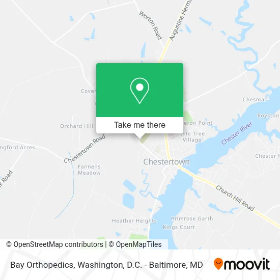 Bay Orthopedics map