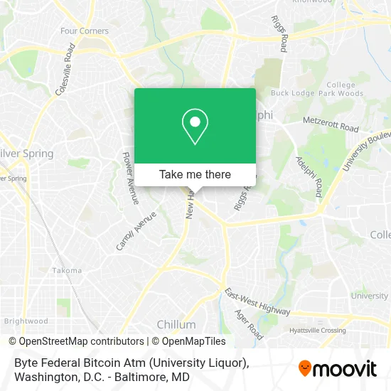 Byte Federal Bitcoin Atm (University Liquor) map
