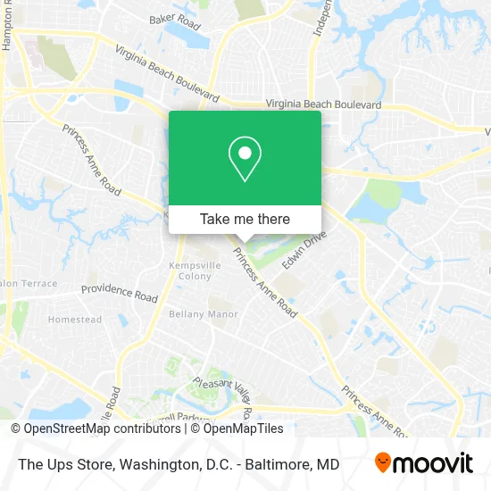 The Ups Store map