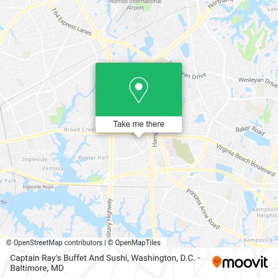 Captain Ray's Buffet And Sushi map