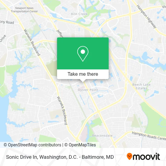 Sonic Drive In map