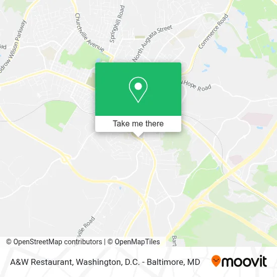 A&W Restaurant map