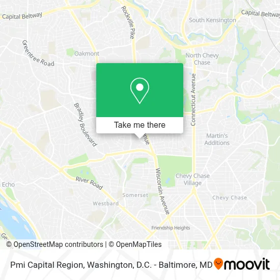 Pmi Capital Region map