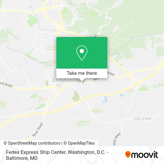 Fedex Express Ship Center map