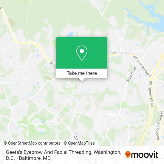 Geeta's Eyebrow And Facial Threading map