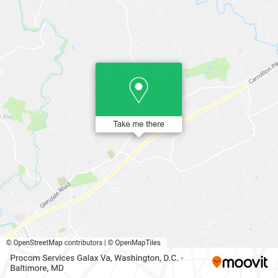 Procom Services Galax Va map